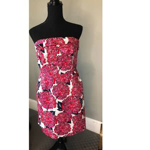 Vineyard Vines Sleeveless Dress Red Pink Blue, Size 8